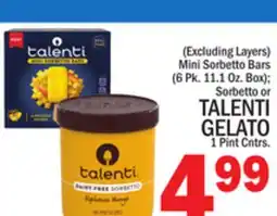 C Town TALENTI GELATO, 1 Pint Cntrs offer