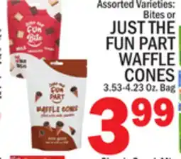 C Town JUST THE FUN PART WAFFLE CONES offer