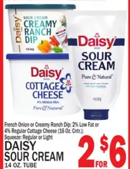 C Town DAISY SOUR CREAM, 14 OZ. TUBE offer