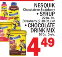 C Town NESQUIK Chocolate or Strawberry offer