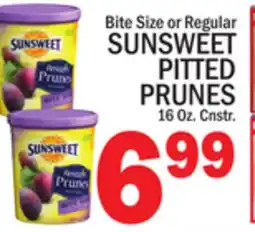C Town SUNSWEET PITTED PRUNES offer