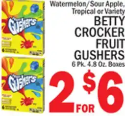 C Town BETTY CROCKER FRUIT GUSHERS offer