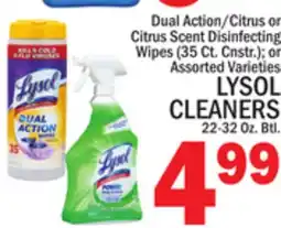 C Town LYSOL CLEANERS offer