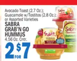 C Town SABRA GRAB'N GO GRAB'N GO HUMMUS 4.56 OZ. CNTR offer