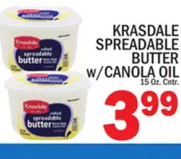 C Town KRASDALE SPREADABLE BUTTER w/CANOLA OIL offer