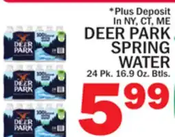 C Town DEER PARK SPRING WATER offer