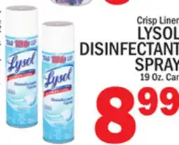 C Town LYSOL DISINFECTANT SPRAY offer