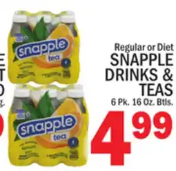 C Town SNAPPLE DRINKS & TEAS offer