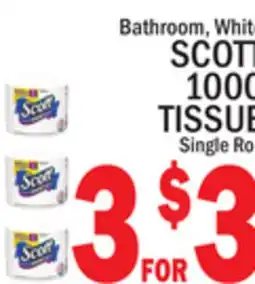 C Town SCOTT 1000 TISSUE offer