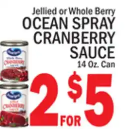 C Town OCEAN SPRAY CRANBERRY SAUCE offer