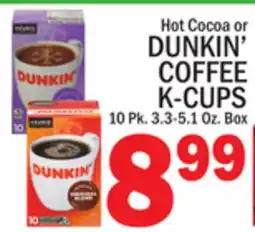 C Town DUNKIN' COFFEE K-CUPS offer