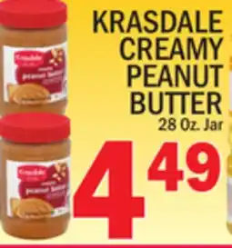 C Town KRASDALE CREAMY PEANUT BUTTER offer