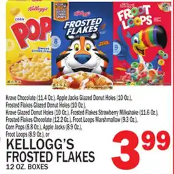 C Town KELLOGG'S FROSTED FLAKES, 12 OZ. BOXES offer