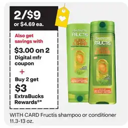 CVS Fructis shampoo or conditioner offer