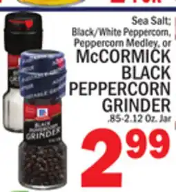 C Town McCORMICK BLACK PEPPERCORN GRINDER offer