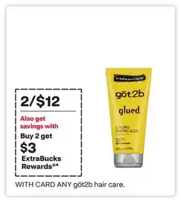 CVS ANY göt2b hair care offer