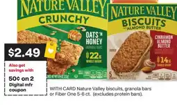 CVS Nature Valley biscuits, granola bars or Fiber One 5-6 ct offer