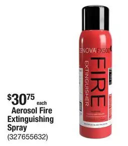 The Home Depot Aerosol Fire Extinguishing Spray offer