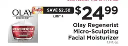 ShopRite Olay Regenerist Micro-Sculpting Facial Moisturizer offer