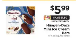 ShopRite Häagen-Dazs Mini Ice Cream Bars offer