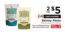 ShopRite Skinny Pasta offer