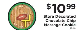 ShopRite Store Decorated Chocolate Chip Message Cookie offer