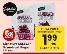 Safeway Signature Select Granulated Sugar offer