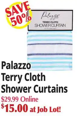 Ocean State Job Lot Palazzo Terry Cloth Shower Curtains offer