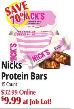 Ocean State Job Lot Nicks Protein Bars offer