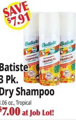 Ocean State Job Lot 3 Pk. Dry Shampoo offer