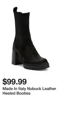 TJ Maxx Made In Italy Nubuck Leather Heeled Booties offer