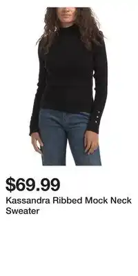 TJ Maxx Kassandra Ribbed Mock Neck Sweater offer