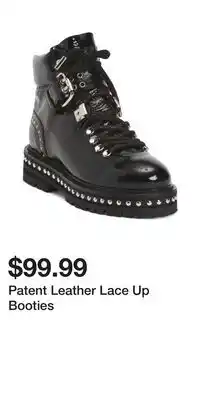 TJ Maxx Patent Leather Lace Up Booties offer