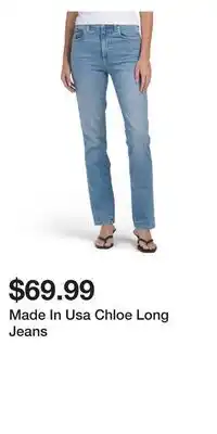 TJ Maxx Made In Usa Chloe Long Jeans offer