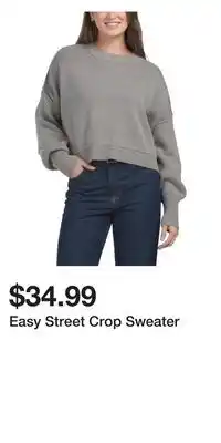 TJ Maxx Easy Street Crop Sweater offer