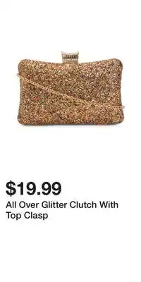 TJ Maxx All Over Glitter Clutch With Top Clasp offer