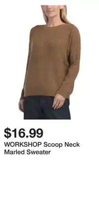 TJ Maxx WORKSHOP Scoop Neck Marled Sweater offer