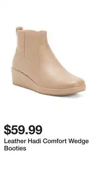TJ Maxx Leather Hadi Comfort Wedge Booties offer