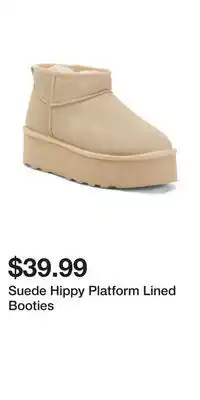 TJ Maxx Suede Hippy Platform Lined Booties offer