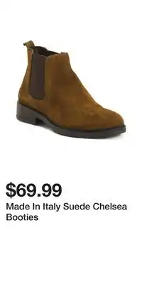 TJ Maxx Made In Italy Suede Chelsea Booties offer
