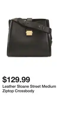 TJ Maxx Leather Sloane Street Medium Ziptop Crossbody offer
