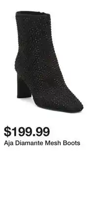TJ Maxx Aja Diamante Mesh Boots offer
