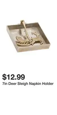 TJ Maxx 7in Deer Sleigh Napkin Holder offer