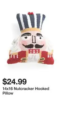 TJ Maxx 14x16 Nutcracker Hooked Pillow offer