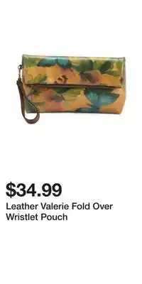TJ Maxx Leather Valerie Fold Over Wristlet Pouch offer
