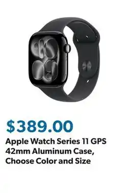 Sam's Club Apple Watch Series 11 GPS 42mm Aluminum Case, Choose Color and Size offer