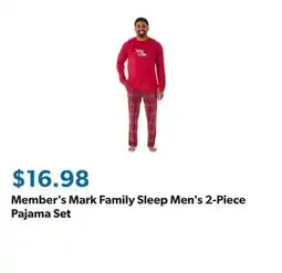 Sam's Club Member's Mark Family Sleep Men's 2-Piece Pajama Set offer