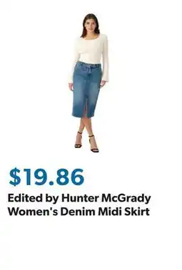 Sam's Club Edited by Hunter McGrady Women's Denim Midi Skirt offer