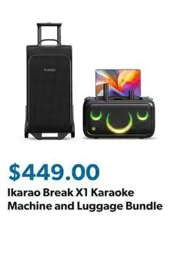 Sam's Club Ikarao Break X1 Karaoke Machine and Luggage Bundle offer