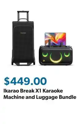 Sam's Club Ikarao Break X1 Karaoke Machine and Luggage Bundle offer